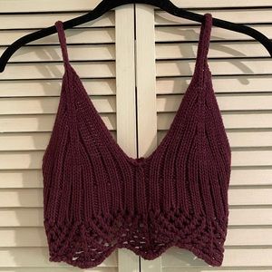 Crochet bra top from Brandy Melville